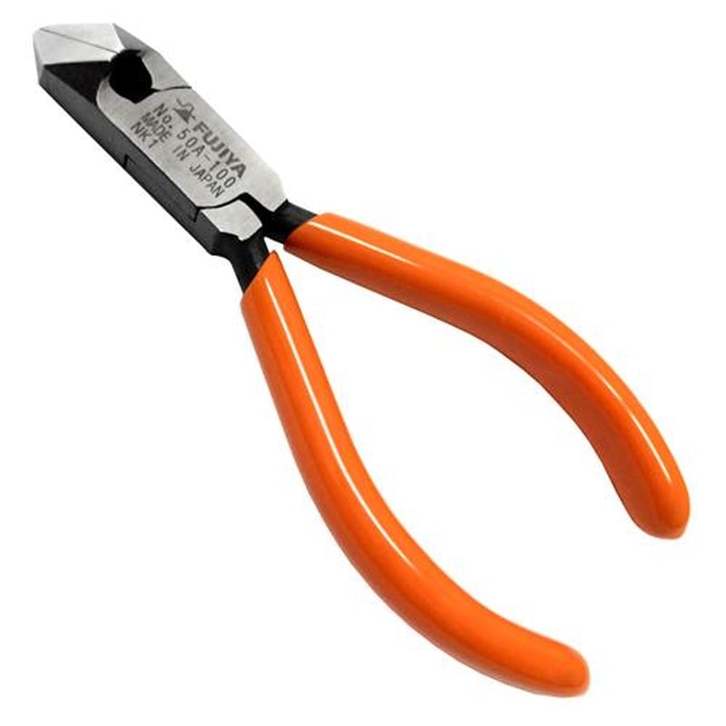 エスコ EA536DJ-10 100mm斜ニッパー(ラウンド刃) 1個（ご注文単位1個）【直送品】