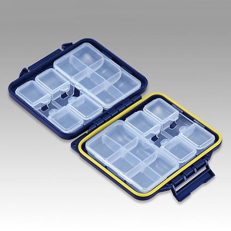 エスコ EA508K-10 107x93x35mm小物箱(ネイビー) 1個（ご注文単位1個）【直送品】