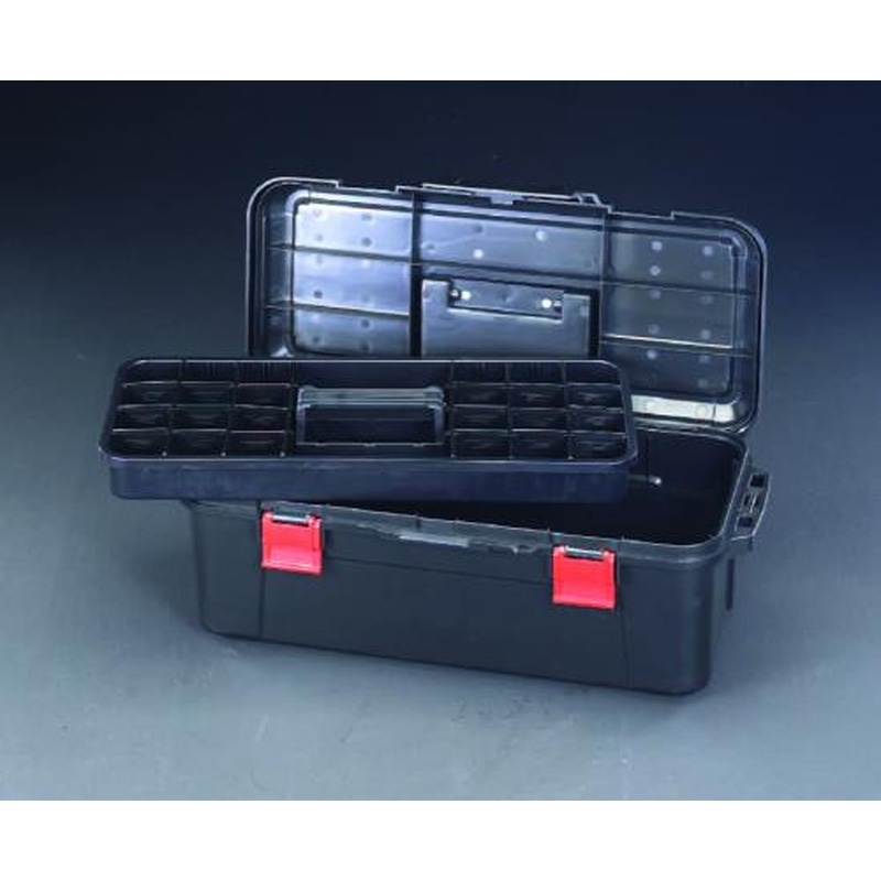 エスコ EA507MD-1 500x257x224mm工具箱(中皿付) 1個（ご注文単位1個）【直送品】