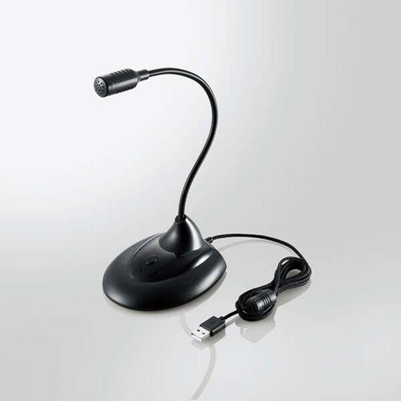 エスコ EA764AB-141 1.5m/USBスタンドマイク(ミュートスイッチ付) 1個(ご注文単位1個)【直送品】