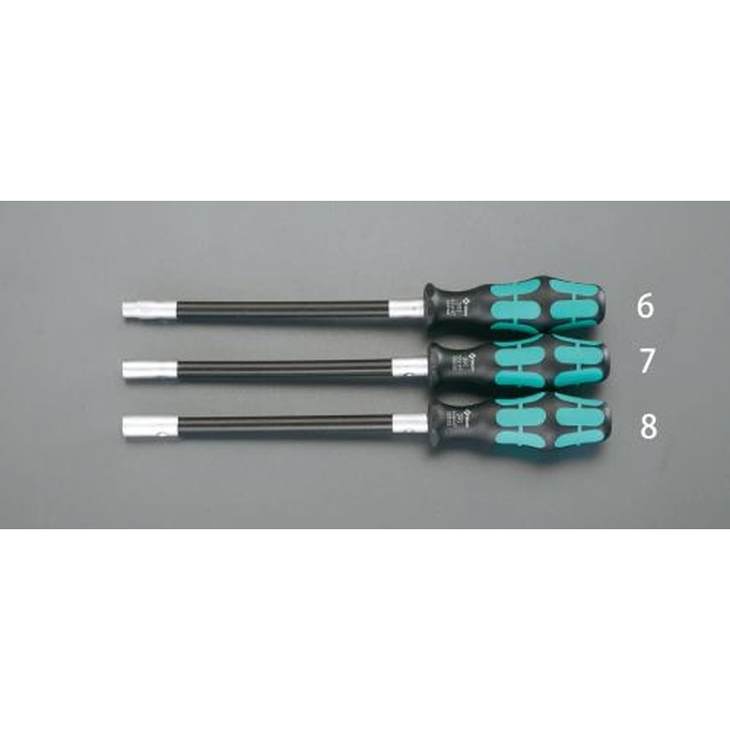 エスコ EA565BD-7 7.0x160mm［Nut]ドライバー(フレキシブル) 1個（ご注文単位1個）【直送品】