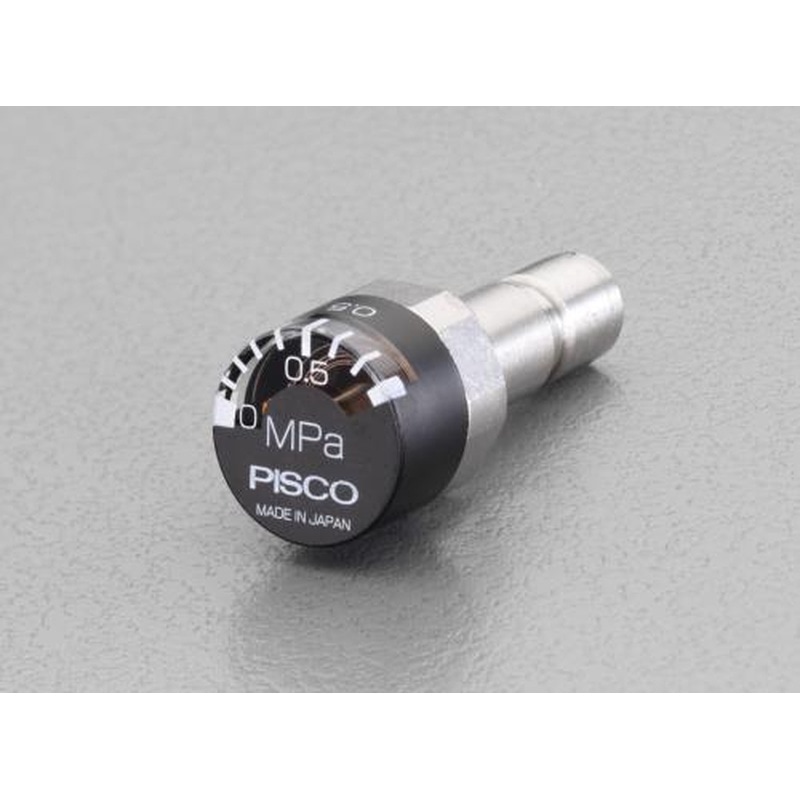 エスコ EA425PW-4 4mmプレッシャーゲージ(ニップルタイプ) 1個(ご注文単位1個)【直送品】