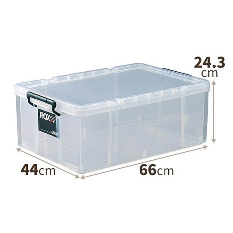 エスコ EA506MB-12 440x660x243mm/50Lバックル付収納ケース 1個(ご注文単位1個)【直送品】