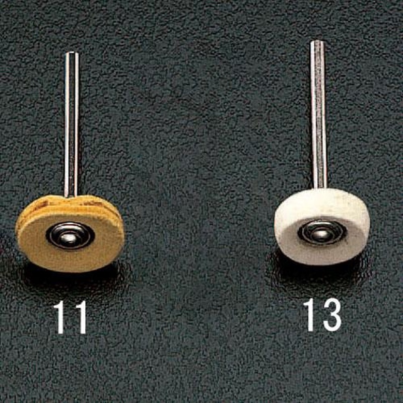 エスコ EA819EB-11 13x8.0mm軸付革バフ(3mm軸) 1個(ご注文単位1個)【直送品】