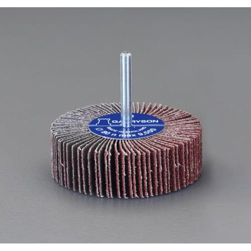 エスコ EA819AE-80 #8080x25mm/6.0mm軸フラップホイール 1個（ご注文単位1個）【直送品】