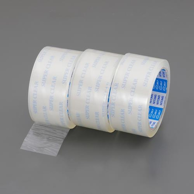 エスコ EA944NB-66 48mmx50mОPP梱包用テープ(超透明/50巻) 1個（ご注文単位1個）【直送品】