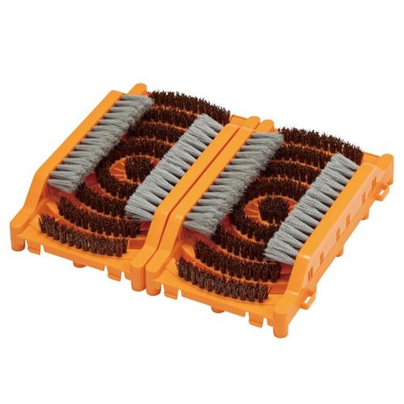 エスコ EA997RX-321 412x372x80mm泥落しブラシマット(2個) 1個(ご注文単位1個)【直送品】