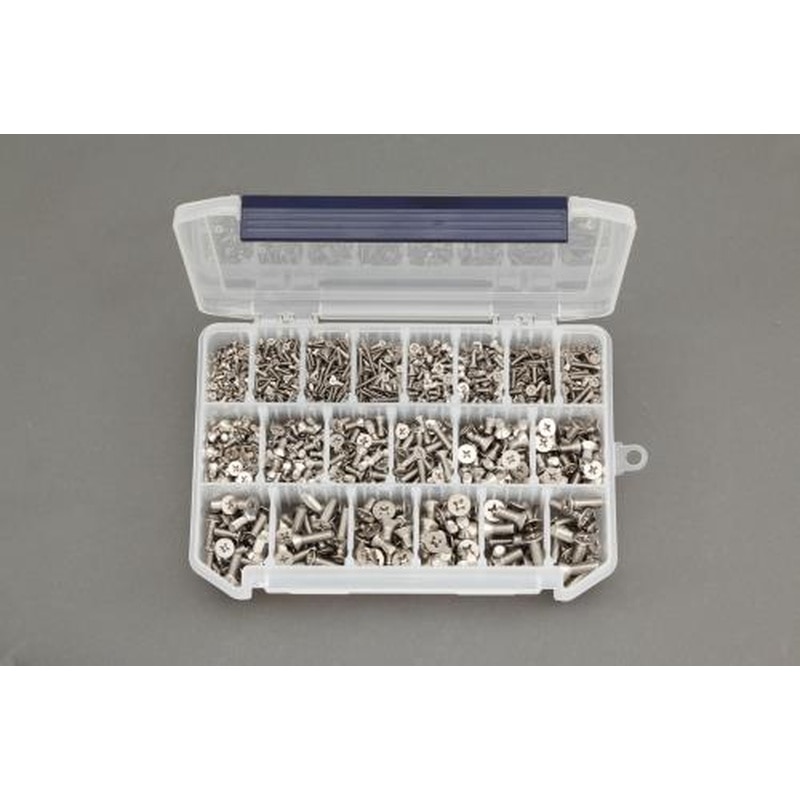 エスコ EA949AD-92 M2-M6皿頭小ねじセット(ステンレス製) 1個（ご注文単位1個）【直送品】