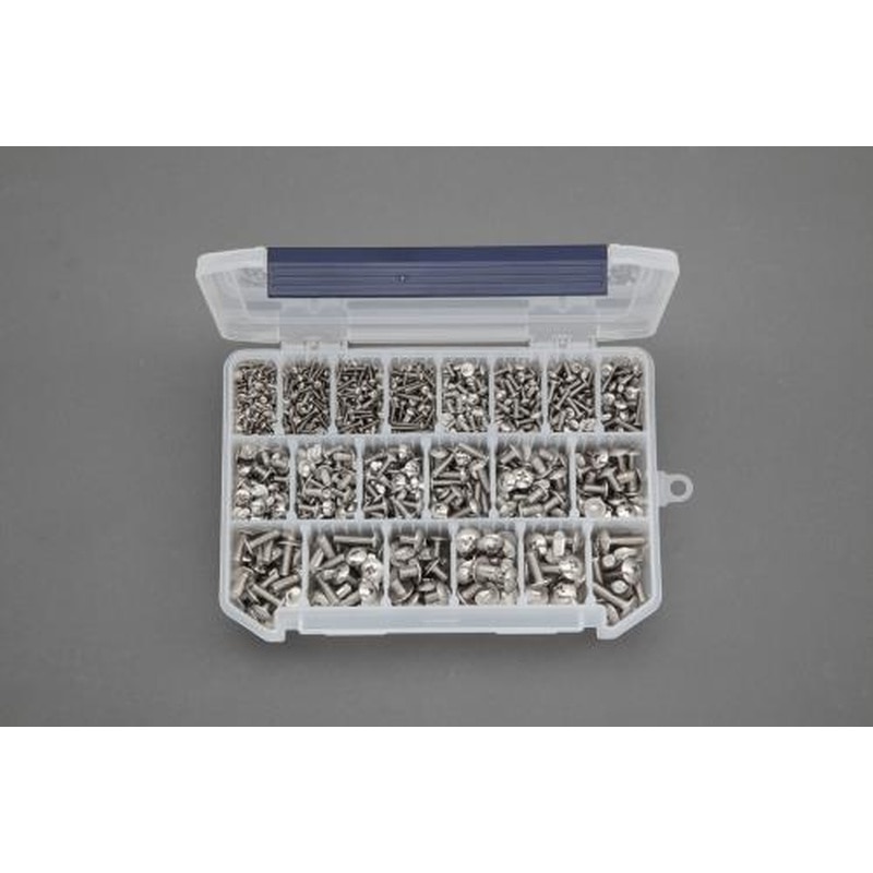 エスコ EA949AD-93 M2-M6トラス頭小ねじセット(ステンレス製) 1個（ご注文単位1個）【直送品】