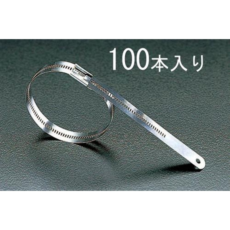 エスコ EA463FB-150 11.9x150mm結束バンド(316ステンレス製/100本) 1個（ご注文単位1個）【直送品】