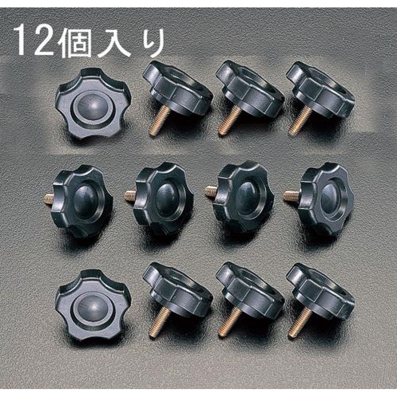 エスコ EA949GT-530 M5x30mm菊形ノブボルト(12個) 1個（ご注文単位1個）【直送品】