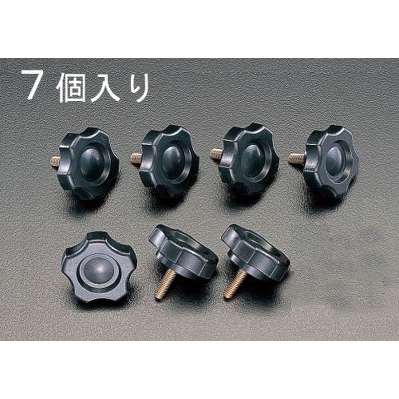 エスコ EA949GT-640 M6x40mm菊形ノブボルト(7個) 1個（ご注文単位1個）【直送品】