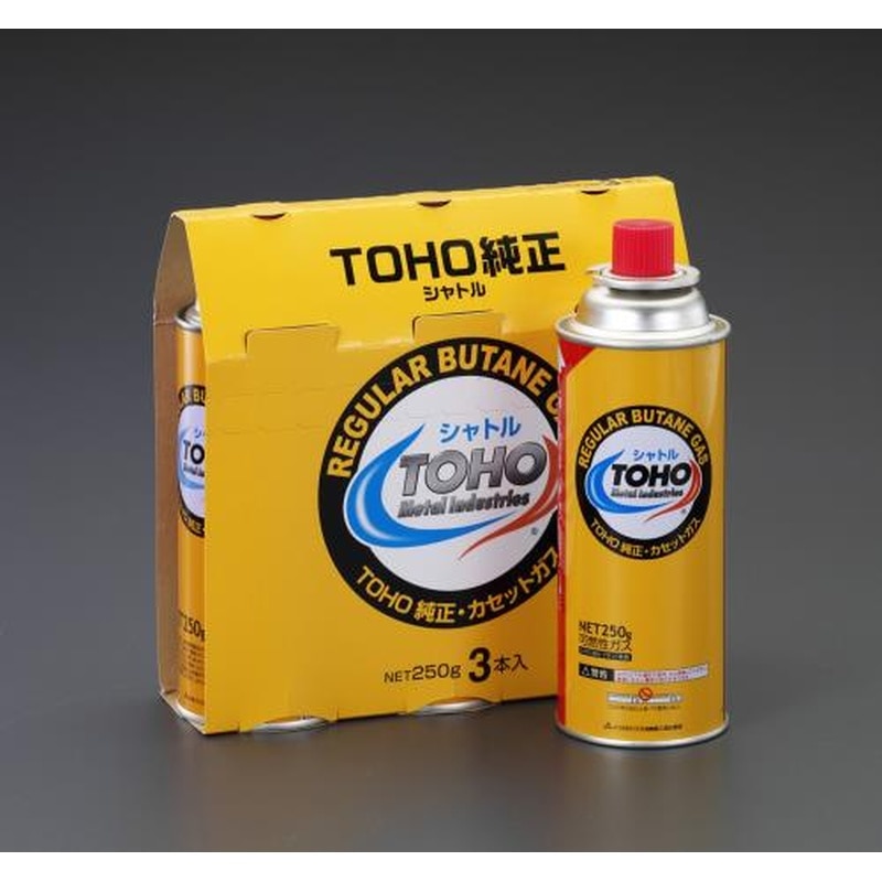 エスコ EA913BC-210 250gLPガス(3本) 1個（ご注文単位1個）【直送品】