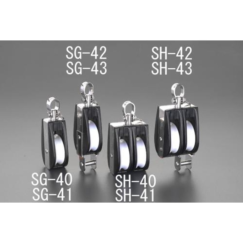 エスコ EA987SG-40 40mmブロック(ポリアセタール/1車) 1個（ご注文単位1個）【直送品】