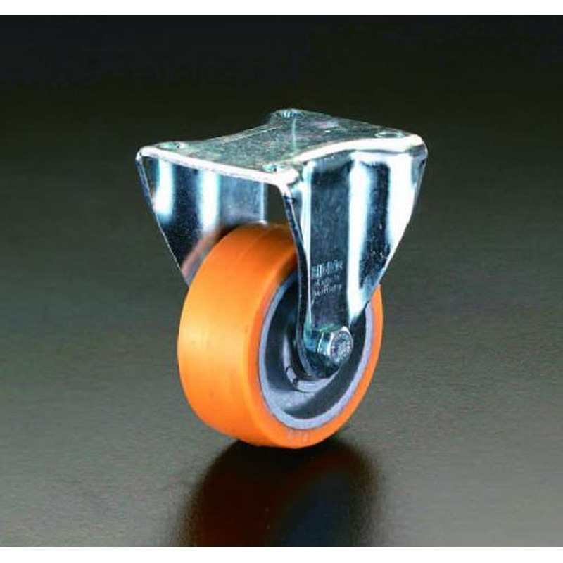 エスコ EA986KF-200 200mmキャスター(固定金具) 1個（ご注文単位1個）【直送品】