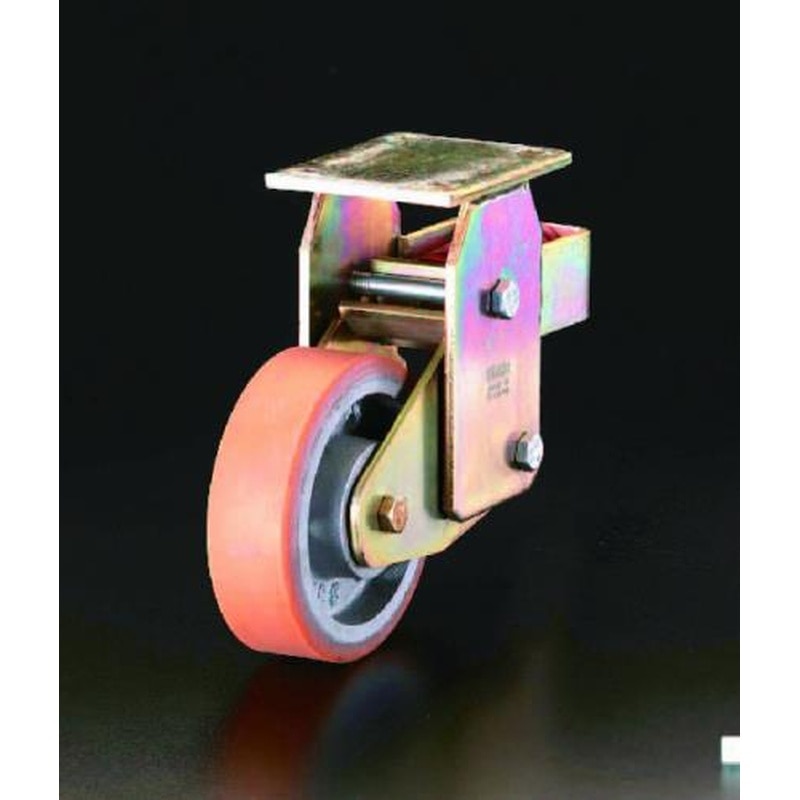 エスコ EA986KL-250 250mmキャスター(固定金具・スプリング付) 1個（ご注文単位1個）【直送品】