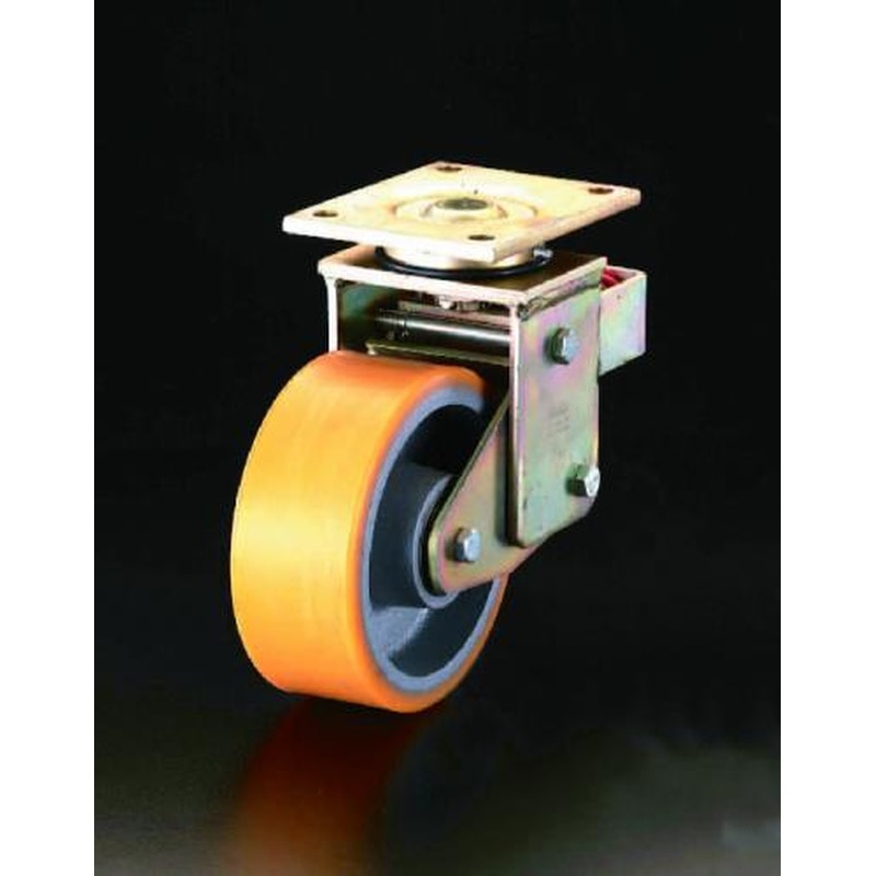 エスコ EA986KM-300 300mmキャスター(自在金具・スプリング付) 1個（ご注文単位1個）【直送品】