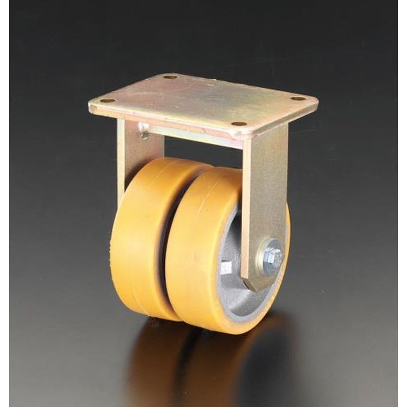 エスコ EA986KS-200 200mmキャスター(固定金具) 1個（ご注文単位1個）【直送品】