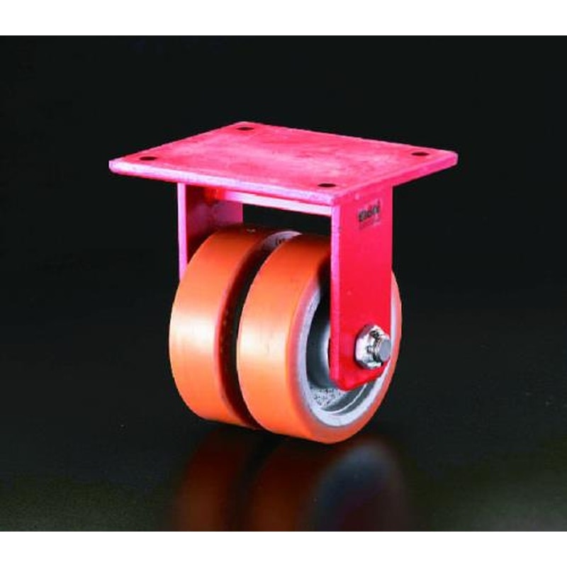 エスコ EA986KS-300 300mmキャスター(固定金具) 1個（ご注文単位1個）【直送品】