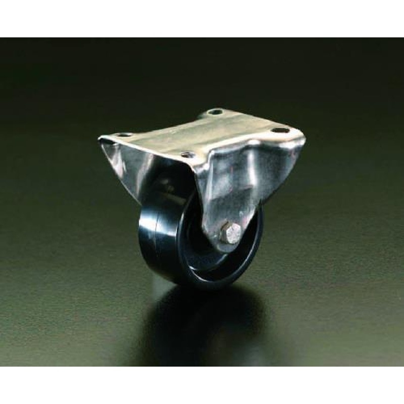 エスコ EA986LJ-125 125mmキャスター(固定金具・ステンレス製) 1個（ご注文単位1個）【直送品】