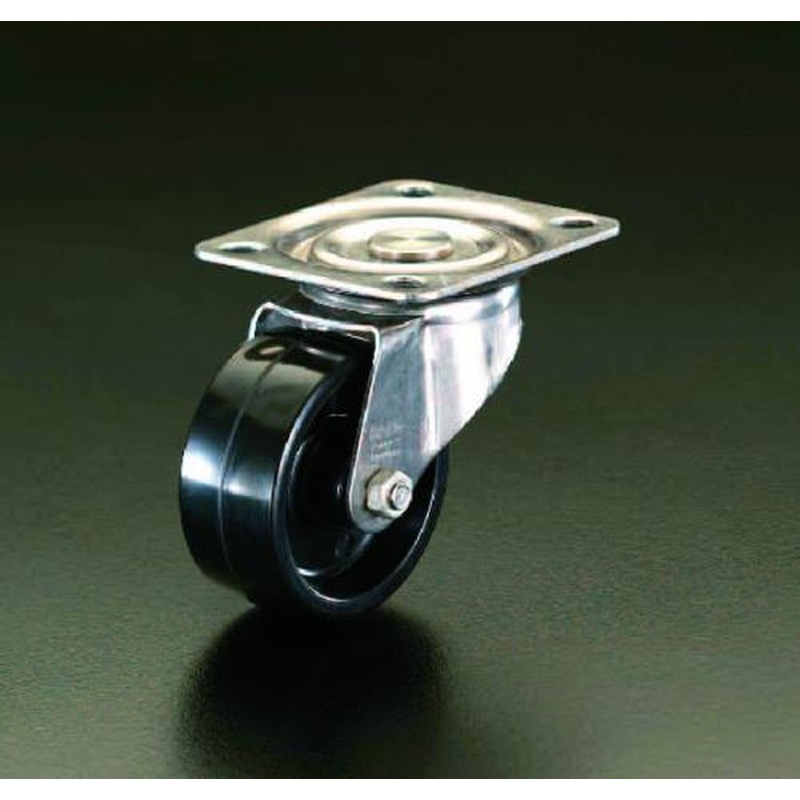 エスコ EA986LK-100 100mmキャスター(自在金具・ステンレス製) 1個（ご注文単位1個）【直送品】