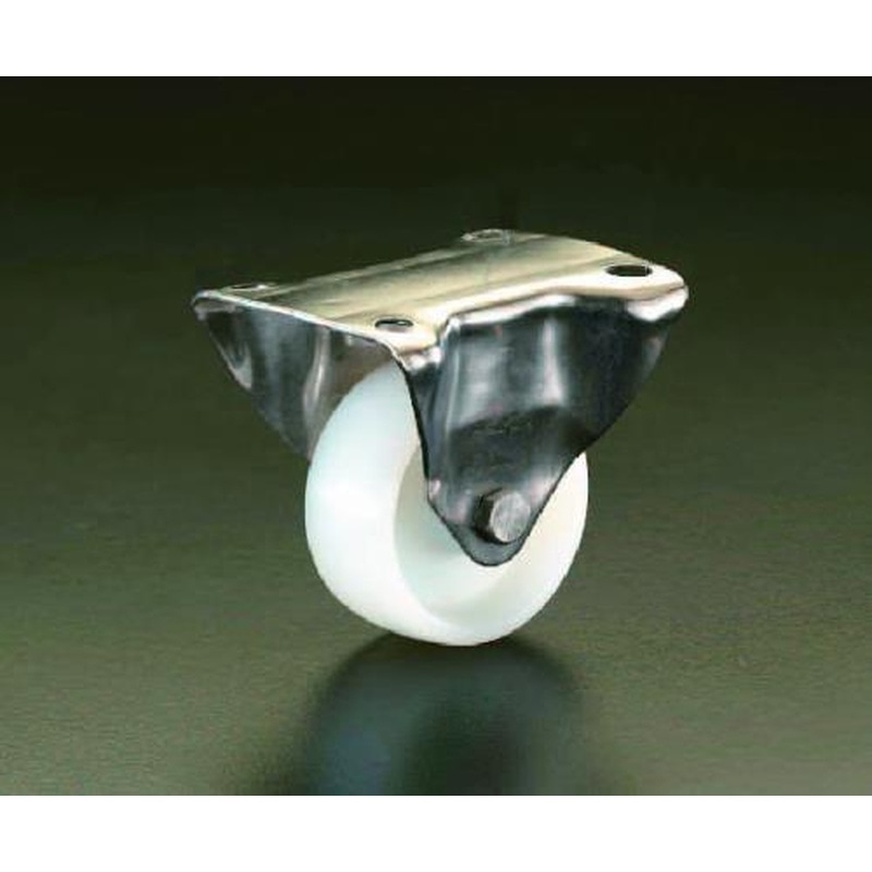 エスコ EA986LL-75 75mmキャスター(固定金具・ステンレス製) 1個（ご注文単位1個）【直送品】