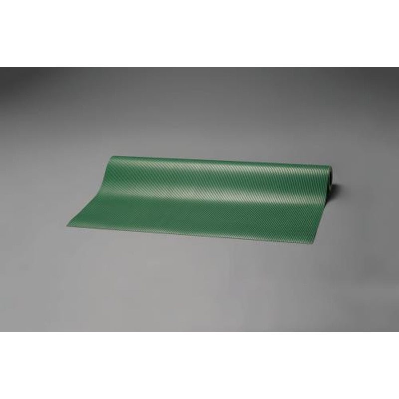 エスコ EA997RA-2 1.0x2.0m/3.0mmゴムマット(筋入・緑) 1個（ご注文単位1個）【直送品】
