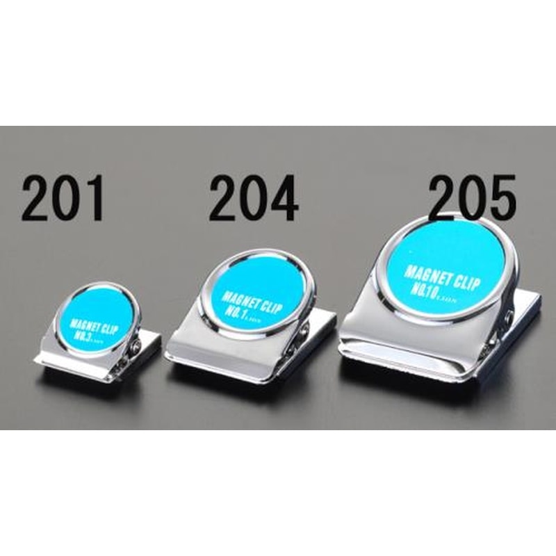 エスコ EA762FG-201 31x35mmクリップ(マグネット付/青) 1個（ご注文単位1個）【直送品】