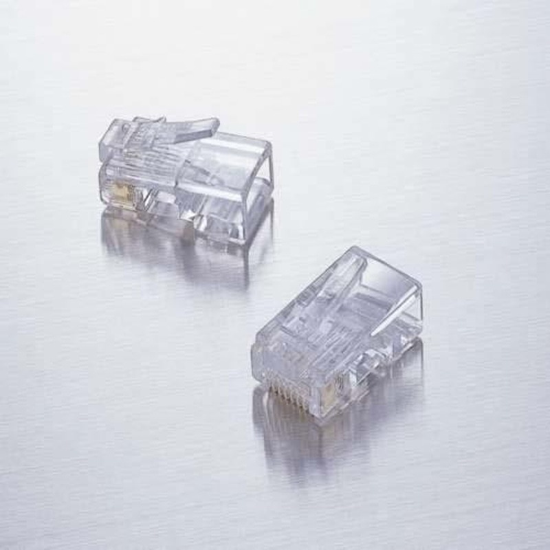 エスコ EA764BJ-14 LANケーブルコネクター(CAT5E対応/100個) 1個(ご注文単位1個)【直送品】