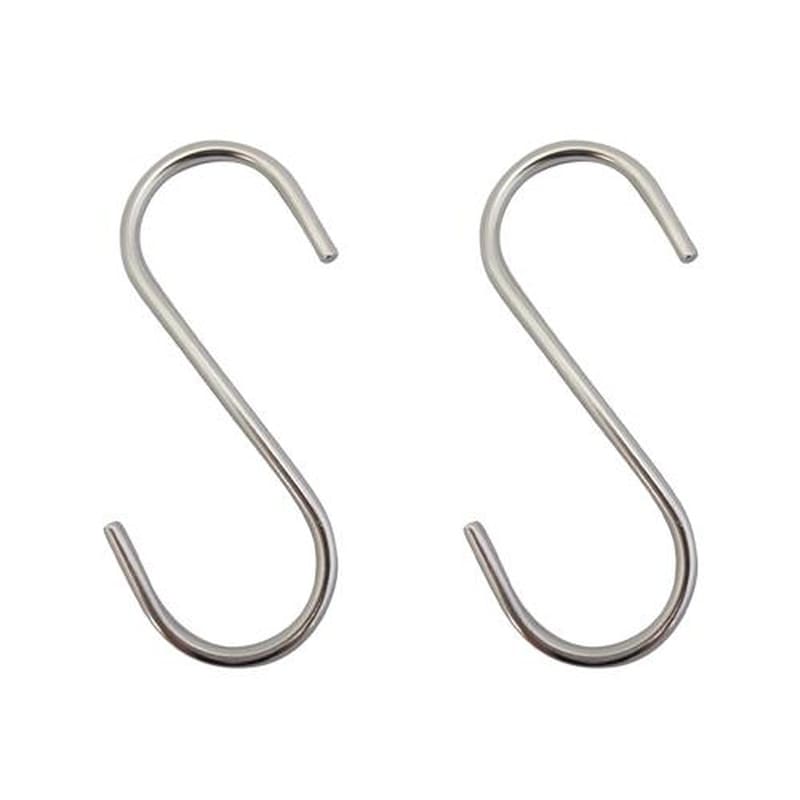 エスコ EA638DW-103 100x4.0mmSフック(ステンレス製/2個入) 1個（ご注文単位1個）【直送品】