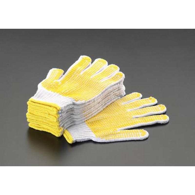 エスコ EA354AB-5 軍手(滑り止め付/5双) 1個（ご注文単位1個）【直送品】