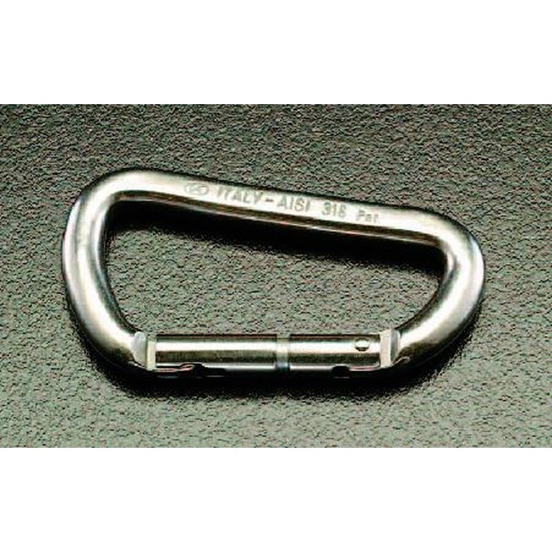 エスコ EA638JR-2 100x10.2mmスナップフック(ステンレス製) 1個（ご注文単位1個）【直送品】