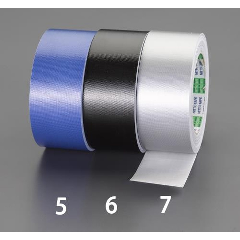 エスコ EA944NA-7 50mmx25m布粘着テープ(シルバー) 1個（ご注文単位1個）【直送品】