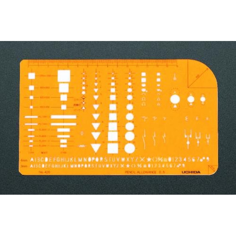 エスコ EA736MA-41A 電気記号定規 1個（ご注文単位1個）【直送品】