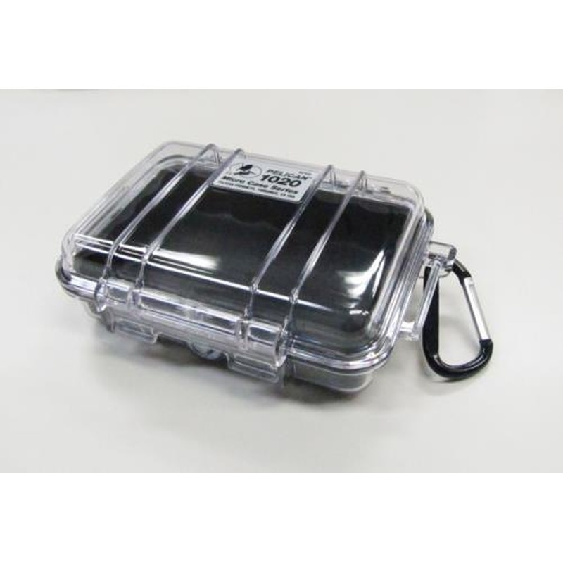 エスコ EA657-2A 135x90x43mm防水ケース(黒・クリア) 1個（ご注文単位1個）【直送品】