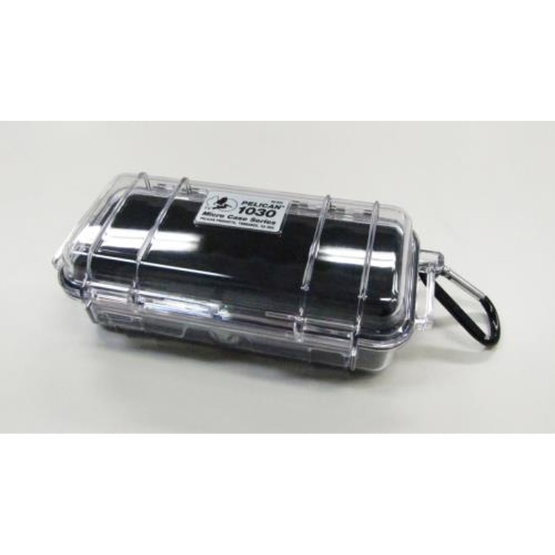 エスコ EA657-3A 162x67x52mm防水ケース(黒・クリア) 1個（ご注文単位1個）【直送品】