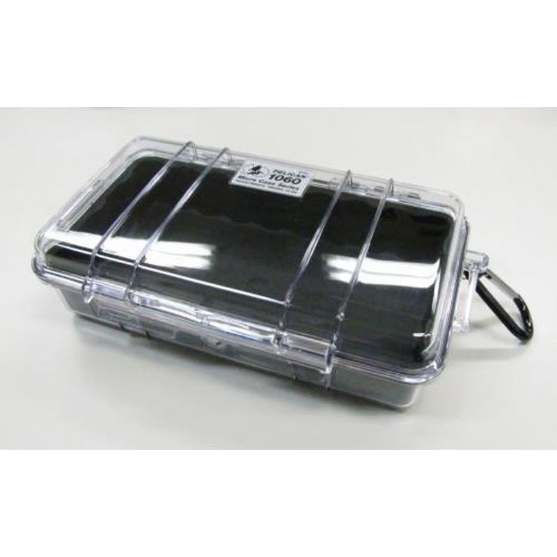 エスコ EA657-6A 209x108x57mm防水ケース(黒・クリア) 1個（ご注文単位1個）【直送品】