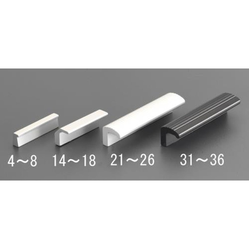 エスコ EA948BT-22 M4x0.7mm/45mmプルハンドル(アルミ製/白) 1個(ご注文単位1個)【直送品】
