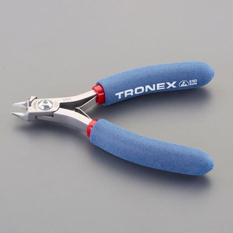 エスコ EA535TD-12 120mm精密用ニッパー(フラッシュ/ESD) 1個(ご注文単位1個)【直送品】