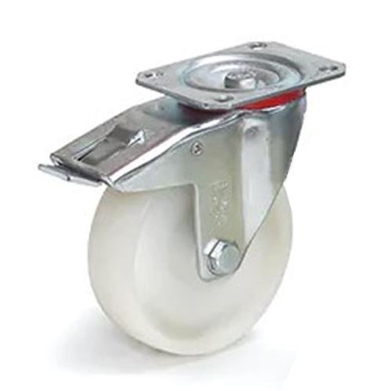 エスコ EA986CT-125 125mmキャスター(自在/ポリアミドタイヤ/ブレーキ付) 1個(ご注文単位1個)【直送品】