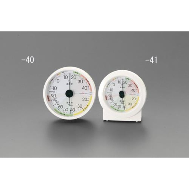 エスコ EA728EB-41 120mm温度・湿度計 1個（ご注文単位1個）【直送品】