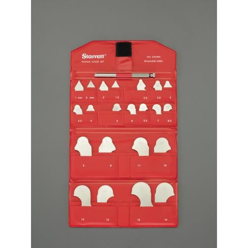 エスコ EA725SC-25 0.5-15.0mmラディアスゲージ 1個（ご注文単位1個）【直送品】