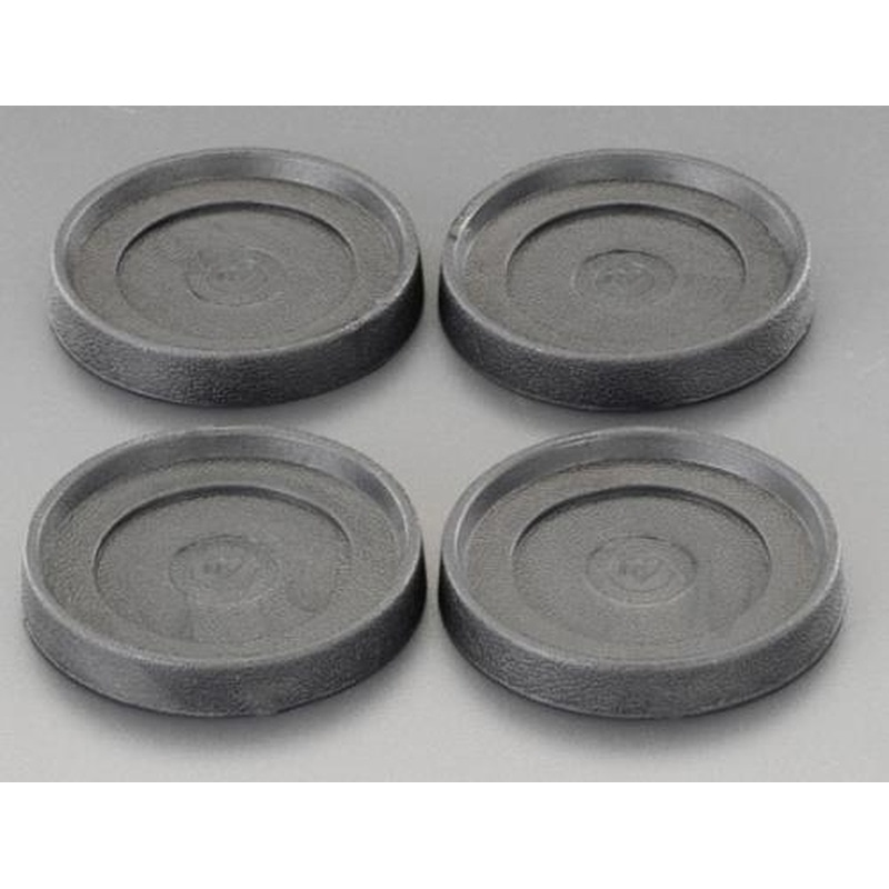 エスコ EA976AJ-43 大径用メタルラック用キャスター受け(4個) 1個(ご注文単位1個)【直送品】