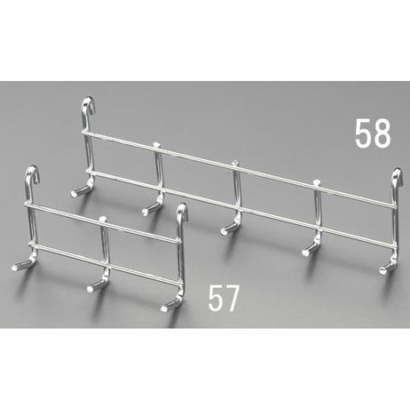 エスコ EA976AJ-57 145x54mmメタルラック用フック 1個(ご注文単位1個)【直送品】