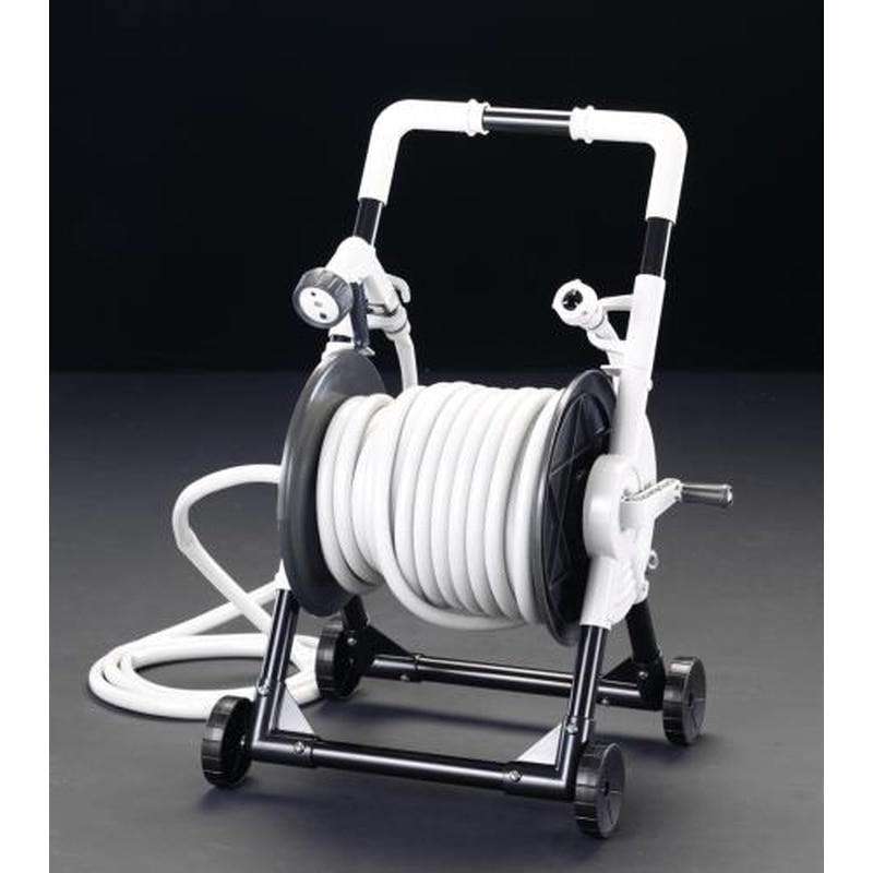 エスコ EA124KA-4 15/19mmx50m散水ホースリール 1個(ご注文単位1個)【直送品】