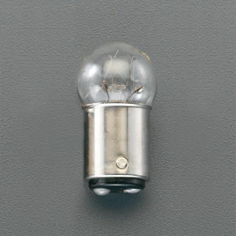 エスコ EA758ZK-67 AC110V/10W電球(ダブルベース回転灯用/3個) 1個（ご注文単位1個）【直送品】