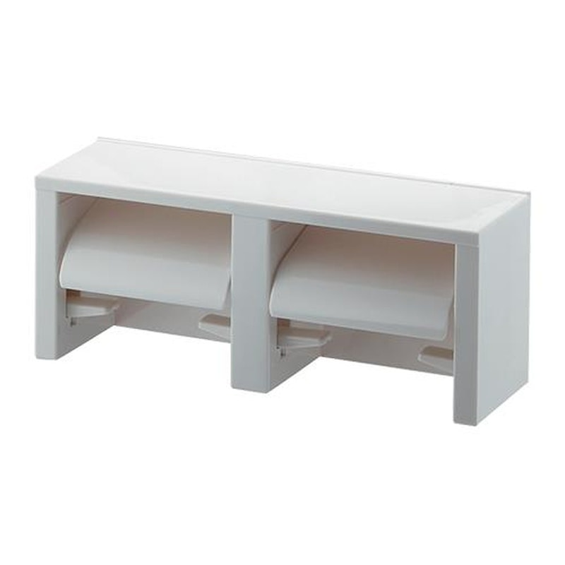 エスコ EA638LD-10A 324x100x130mmトイレットペーパーホルダー(2連) 1個(ご注文単位1個)【直送品】