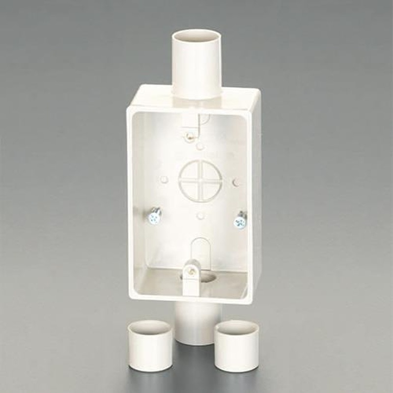 エスコ EA940CS-85 φ16mm露出ボックス(VE管用/2方向)ベージュ 1個(ご注文単位1個)【直送品】