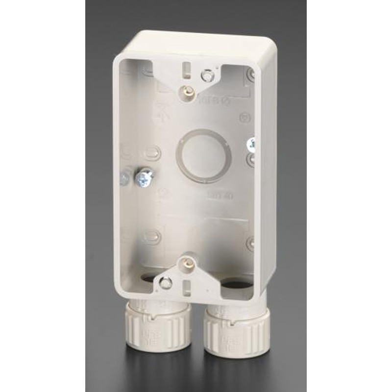 エスコ EA940CP-4[PF16用]スイッチボックス(下2個口) 1個（ご注文単位1個）【直送品】