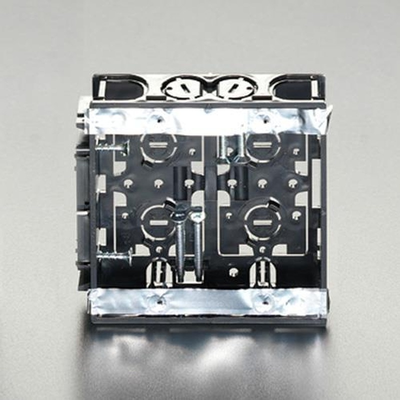 エスコ EA940CS-182 102x107x28mm浅形スライドボックス(2個用) 1個(ご注文単位1個)【直送品】